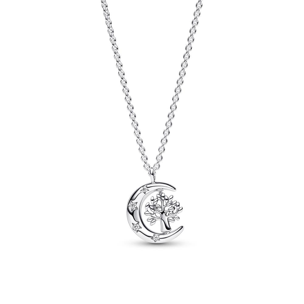 392992C01-50 Pandora Crescent moon sterling silver pendant necklac AW23 Cycle G