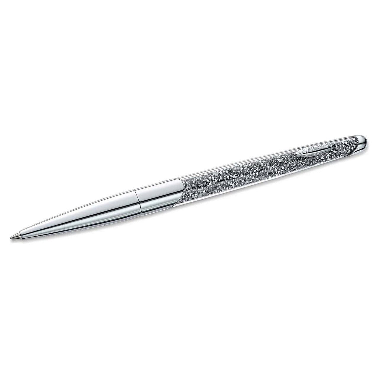 5534318 CRYSTALLINE NOVA BALLPOINT PEN, GRAY, CHROME PLATED