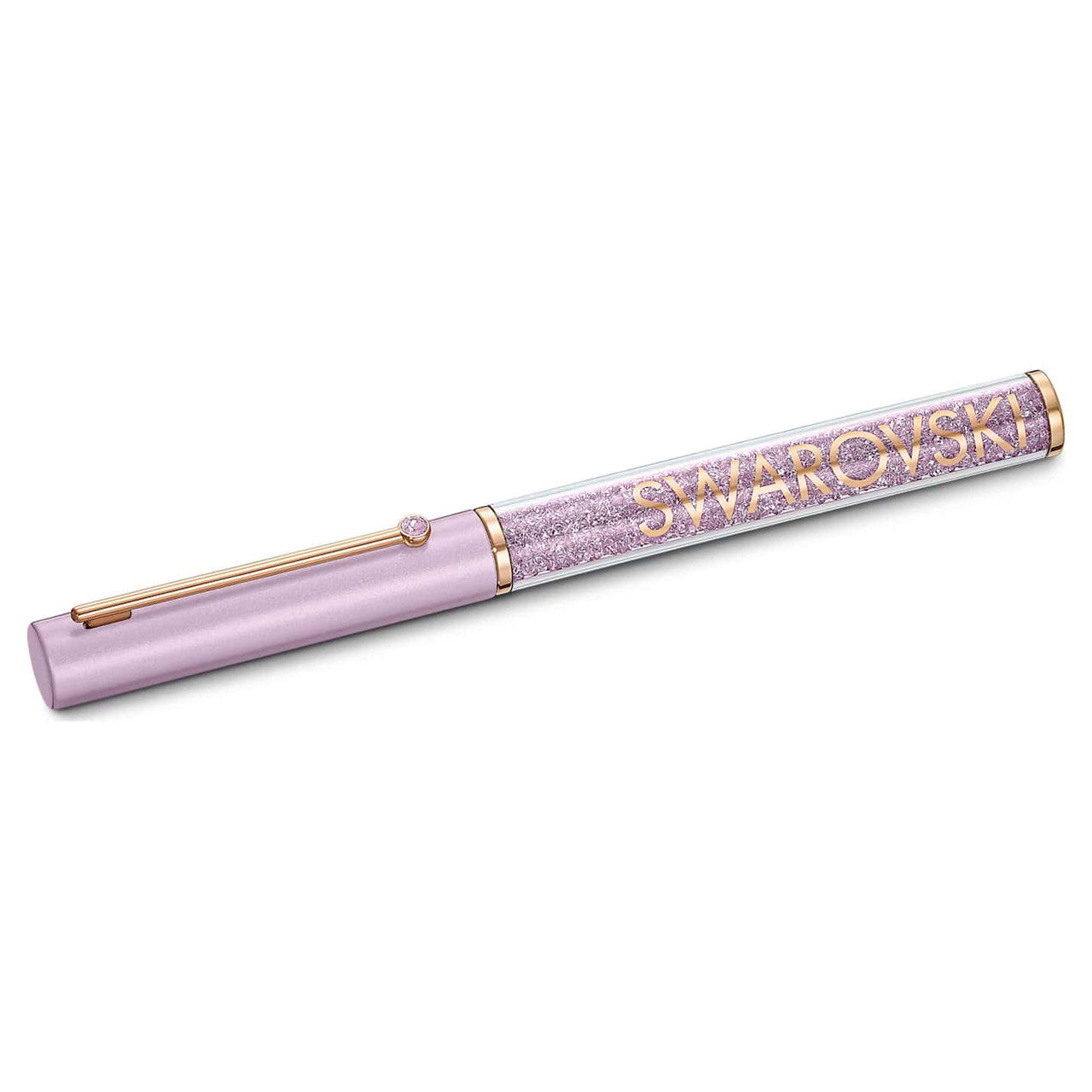 5568764 NEW CRYSTALLINE GLOSS BALLPOINT PEN, PURPLE, ROSE-GOLD TONE PLATED