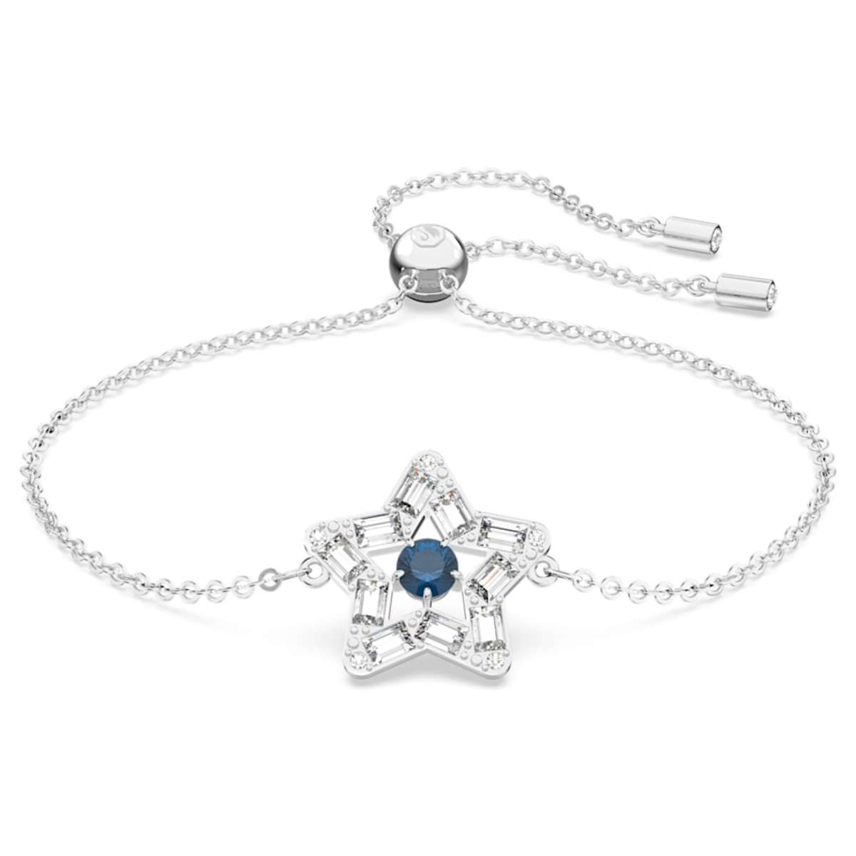 5639187 Stella bracelet Star, Blue, Rhodium plated