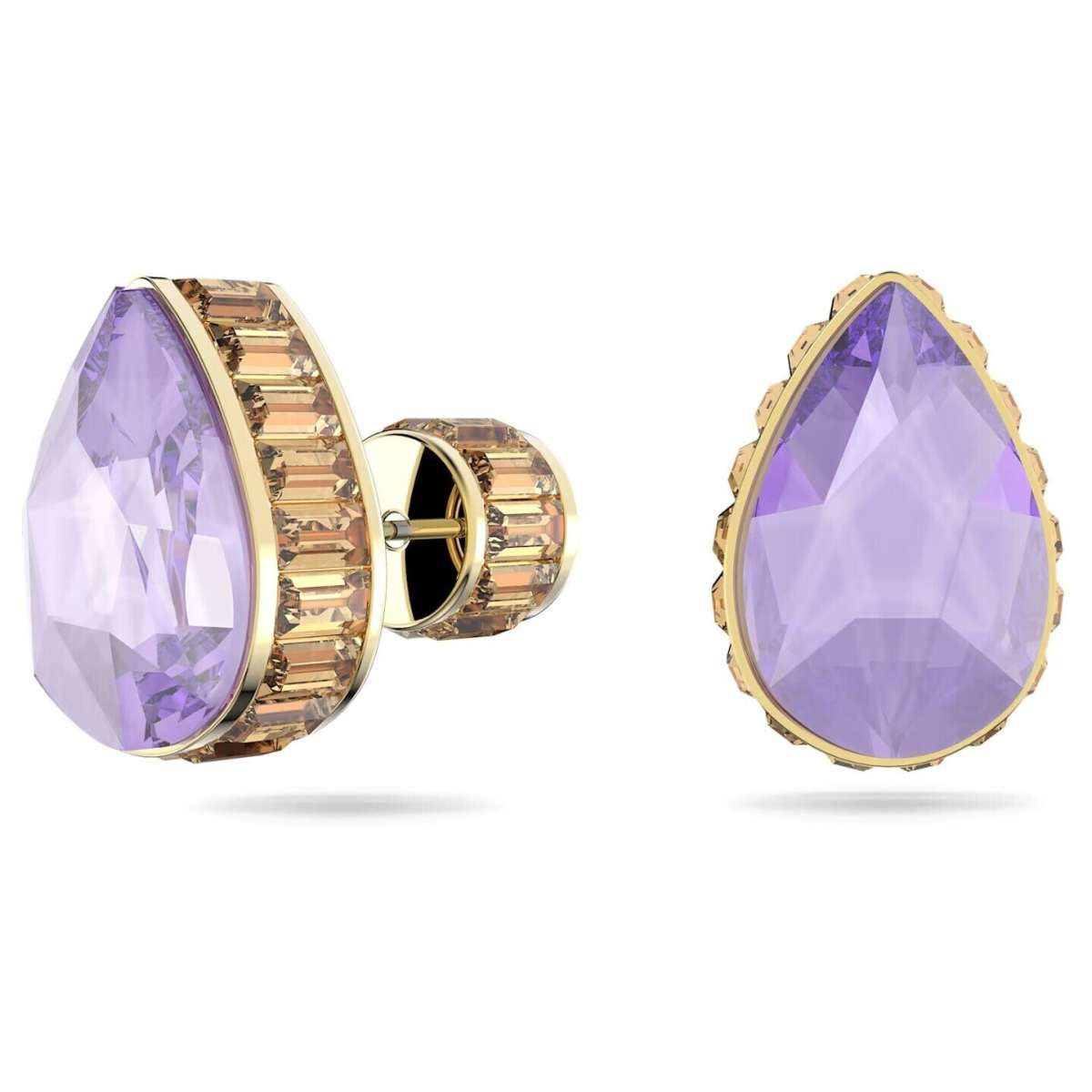 5641405 Orbita stud earrings Drop cut, Multicolored, Gold-tone plated