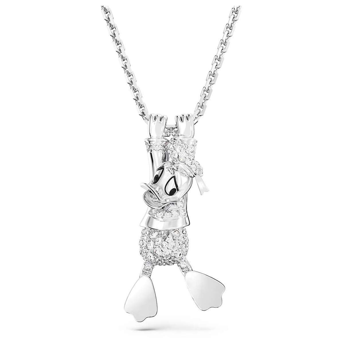 5668776 Disney Donald Duck pendant White, Rhodium plated