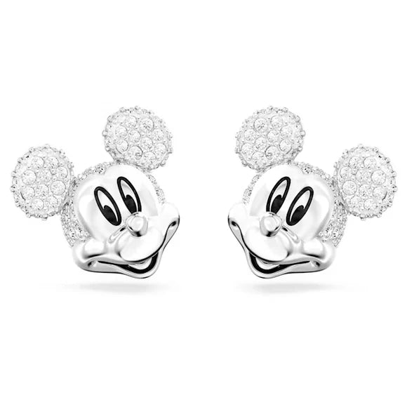 5668781 Disney Mickey Mouse stud earrings White, Rhodium plated