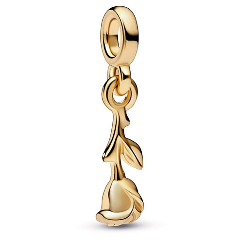 Pandora 762467C00 Rose 14k gold-plated mini dangle Pandora ME Romance Rose Mini Dangle PANDORA ME SS23 Cycle A