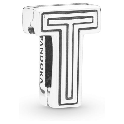 Pandora 798216 Reflexions AW19 Drop 6 one size Pandora Reflexions letter T silver clip charm