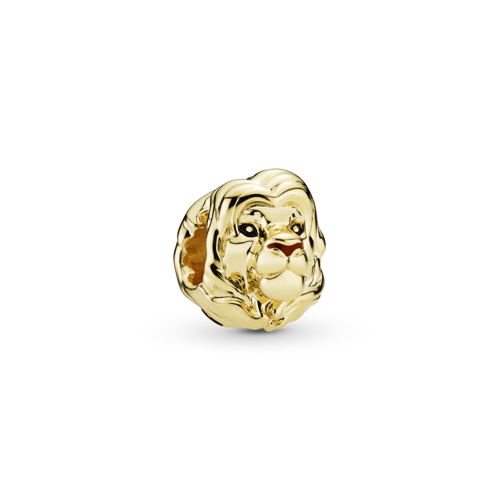 Pandora 768049ENMX Shine AW19 Drop 6 one size Disney Simba Pandora Shine charm with black and brown enamel