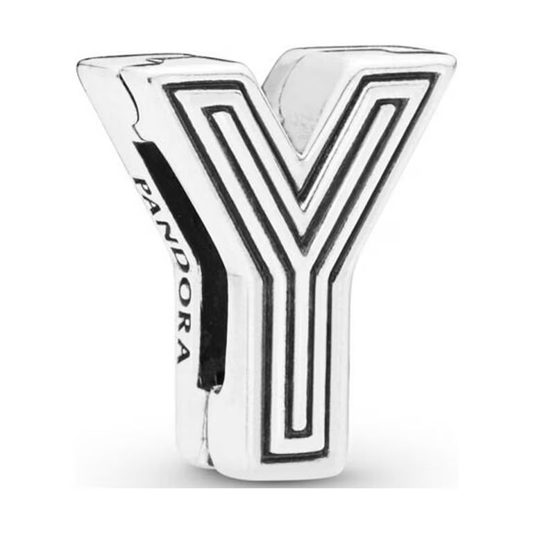 798221 Pandora Reflexions AW19 Drop 6 one size Pandora Reflexions letter Y silver clip charm