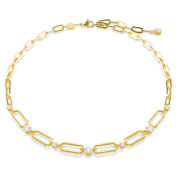 5683354 Constella necklace White, Gold-tone plated