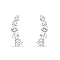Memoire Essentials 5 Stone Ear Climbers .68-.76ctw approx. FEDD197-0000-8W-72-000-1130358-1 6/29/2022