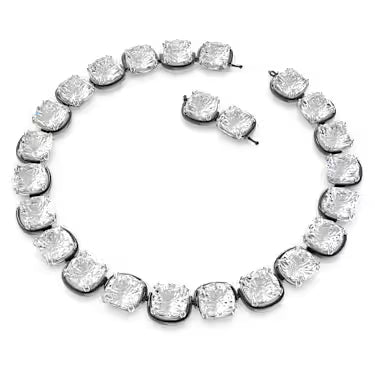 5600942 Swarovski HARMONIA:ALL ARD SQR CRY/MIX Necklace Length: 14 1/8 inches Mixed metal finish White SS21