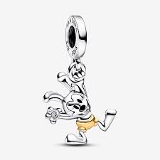 Pandora 792519C01 Disney 100 Oswald sterling silver and 14k gol Disney 100th Anniversary Oswald Dangle Charm SS23 Cycle A Disney 100