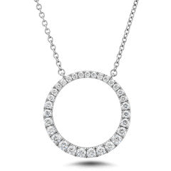 Memoire Graduated Diamond Circle Necklace .47-.54ctw FNDC104-1800-8W-72-000-1088647-1 6/29/2022