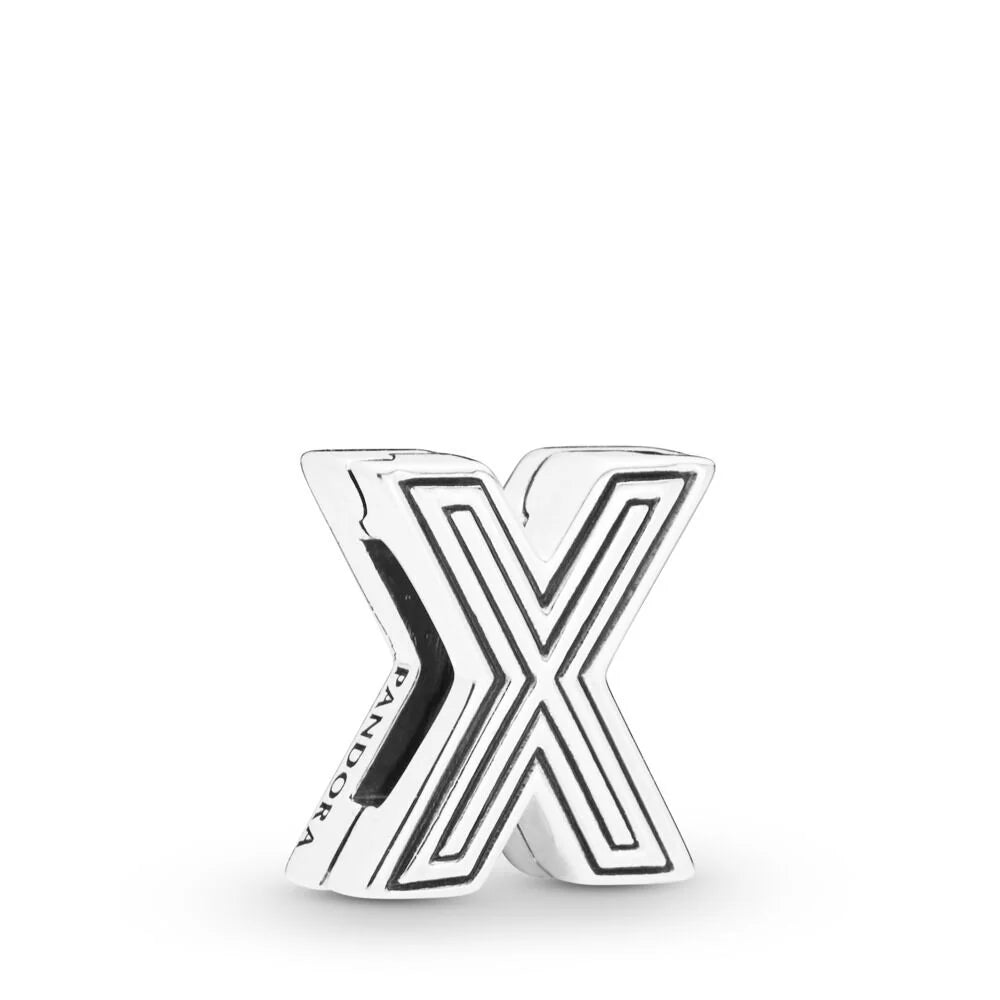 798220 Pandora Reflexions AW19 Drop 6 one size Pandora Reflexions letter X silver clip charm
