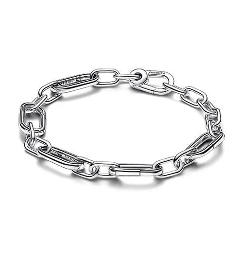 593363C00-2 Pandora Sterling silver link bracelet with 5 openable links