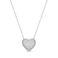 Memoire Pave Heart Necklace .46-.53ctw CNCS103-1800-8W-72-000-1084041-1 6/29/2022