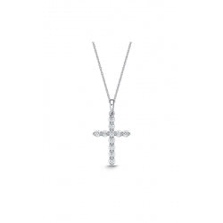 Memoire Single Prong Cross Pendant .21ctw approx. CCCS117-1800-8R-72-000-206212-4 6/29/2022