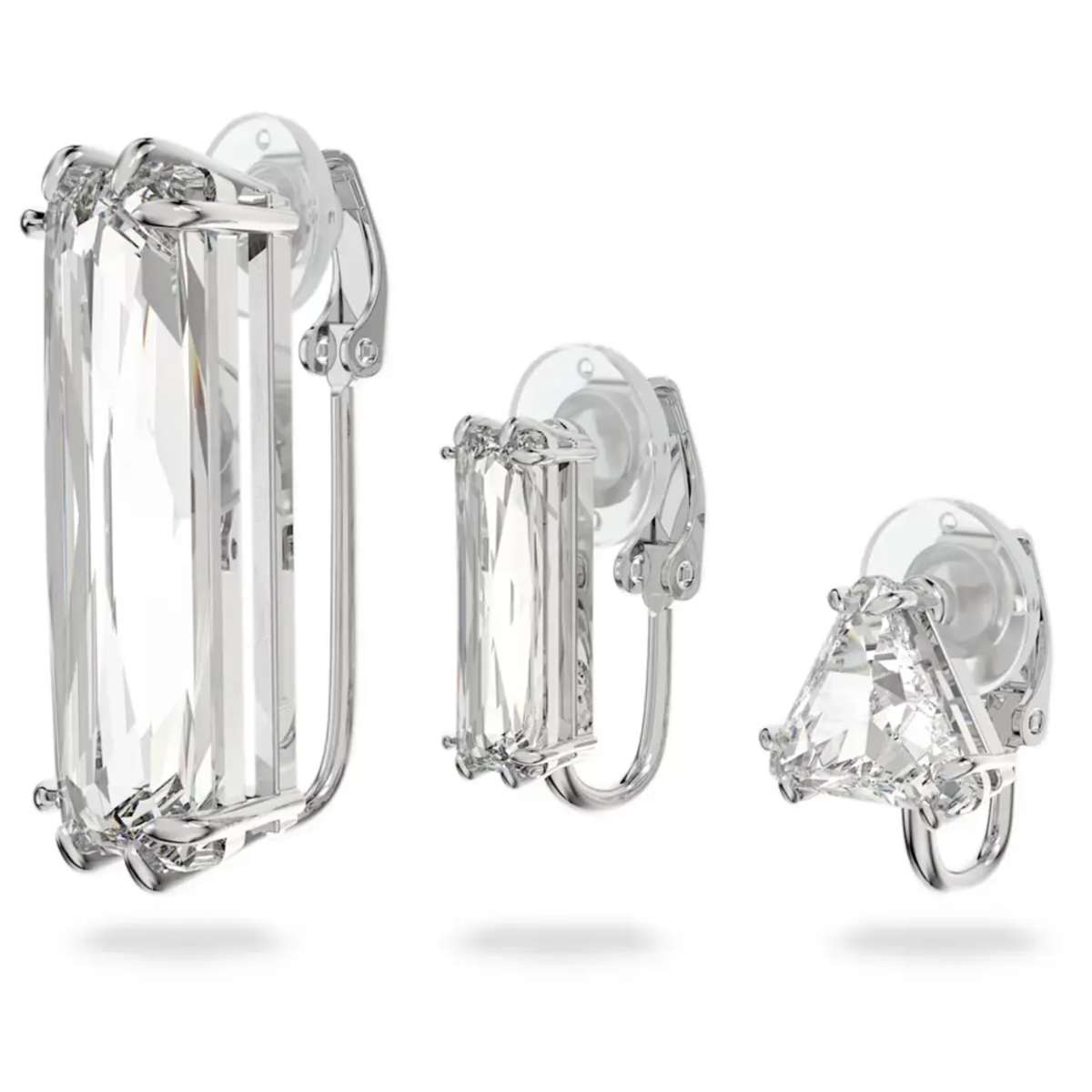5601534 Swarovski MESMERA:CE (#3) CRY DTLI/RHS Earrings Length: 1 1/4 inches x Width: 1/2 inches Rhodium plated White SS21