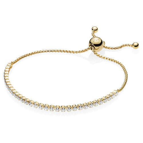 Pandora 14K Gold-Plated Sparkling Strand Bracelet 560524CZ