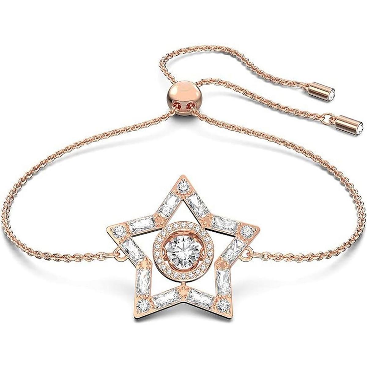 5617882 Stella bracelet Star, White, Rose-gold tone plated