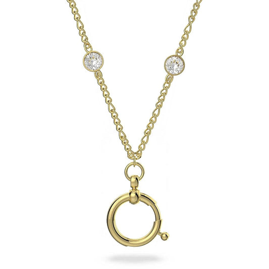 5629491 Curiosa necklace Yellow, Gold-tone plated