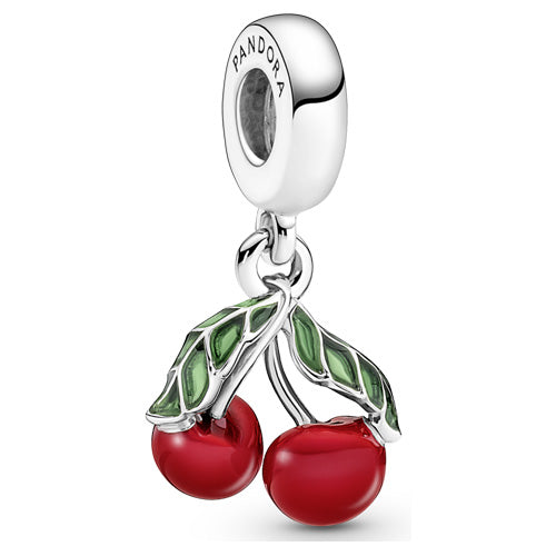 Pandora 791583C01 Asymmetrical Cherry Fruit Dangle Charm - SS22 Cycle D