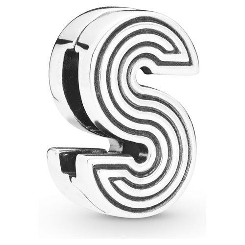 Pandora 798215 Reflexions AW19 Drop 6 one size Pandora Reflexions letter S silver clip charm