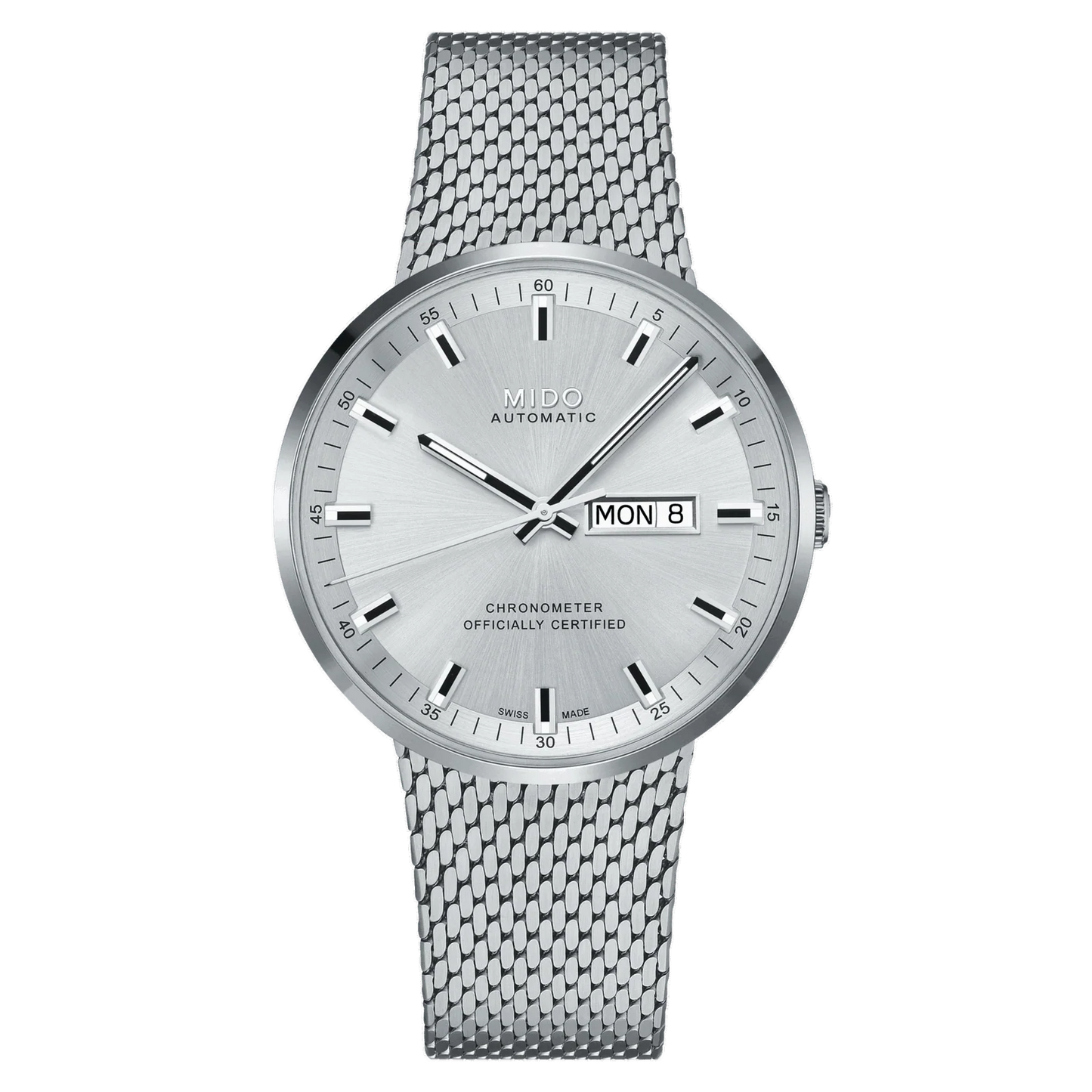 M0316311103100 COMMANDER BGR COSC STEEL SILVER DIAL