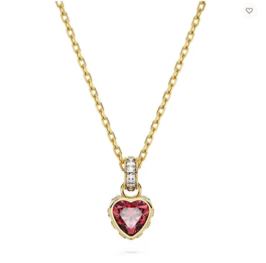 5648750 Chroma pendant Heart, Red, Gold-tone plated