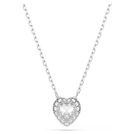 5720852 Swarovski Ariana Grande x Swarovski pendant Mixed cuts, Heart, White, Rhodium plated