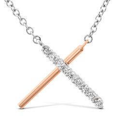 Memoire Luna Intercross Pendant .10-.12ctw approx. FNCS138-1800-8R-72-000- 8/4/2022
