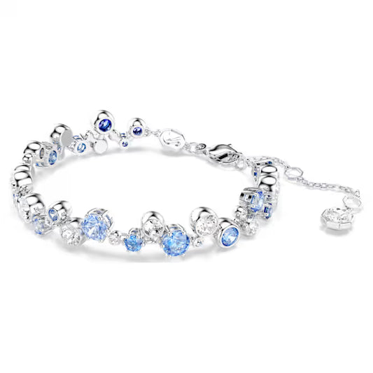 5722479 Swarovski Constella bracelet Mixed cuts, Blue, Rhodium plated