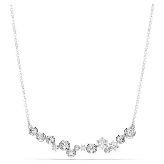 5722473 Swarovski Constella necklace Mixed cuts, White, Rhodium plated