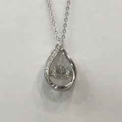 GT39S10D085- Gemoda moissanite necklace 1CT