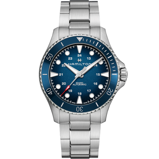H82505140 KHAKI SCUBA 43MM BL CERAMIC BL BRC