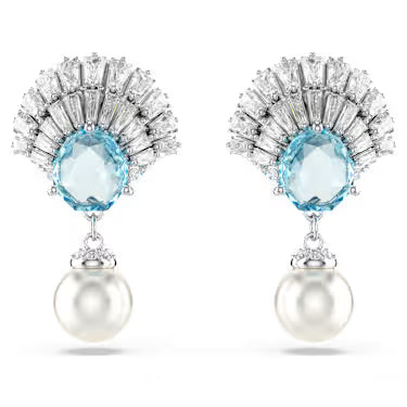 5680301 Swarovski IDYLLIA E:PE DROP PEARL AQUA/RHS