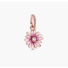 788771C01 PANDORA Daisy Pandora Rose dangle with clear cubic zirconia and shaded pink enamel PANDORA Rose SS20 Drop 3