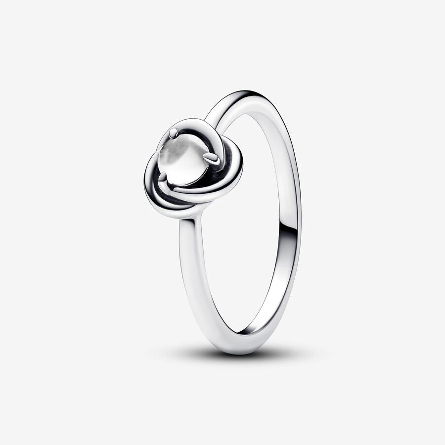 192993C04-56 Pandora Sterling silver ring with clear cubic  zirconi