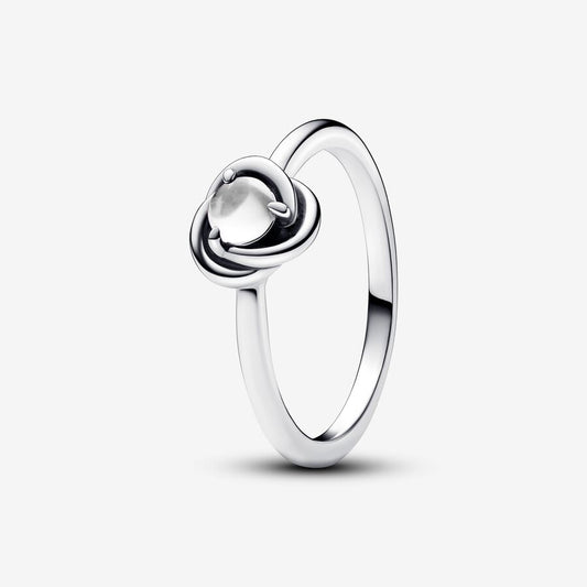 192993C04-56 Pandora Sterling silver ring with clear cubic  zirconi