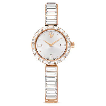 5677484 Swarovski Matrix Bangle watch Swiss Made, Crystal bracelet, Rose gold tone, Rose gold-tone finish