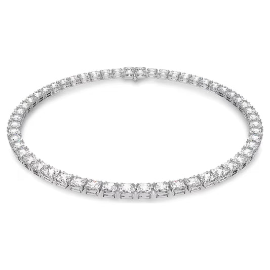 5599153 Swarovski MILLENIA:ALL ARD S SQR WHITE/RHS Necklace  Rhodium plated White SS21