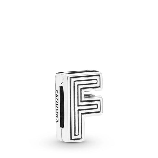 Pandora 798202 Reflexions AW19 Drop 6 one size Pandora Reflexions letter F silver clip charm