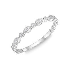 Memoire Vintage Round & Illusion Pear Stackable Band .07ctw approx. ERSUR07-6500-8W-72-000-1063941-1 6/29/2022