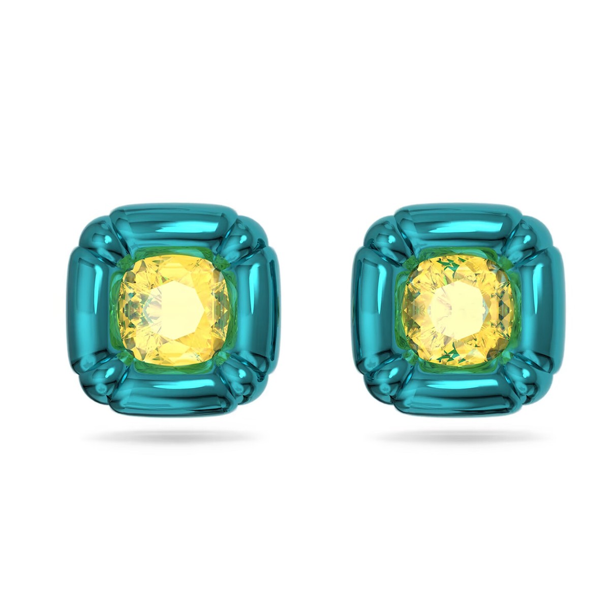 5601588 Swarovski DULCIS:PE LTOP/OTH Earrings Length: 3/4 inches x Width: 3/4 inches Swarovski Crystals Blue SS21
