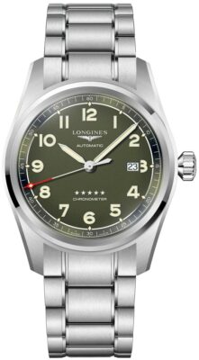 L38114036 Longines Longines Spirit SPSTD 42MM SS BR GRN ARB AUTO