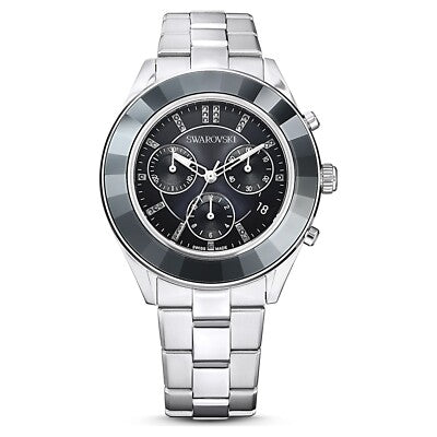 5610520  Octea Lux Sport watch Metal bracelet, Black, Stainless steel