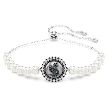 5680851 Swarovski SWAN:BRACELET PRL GRY/RHS M
