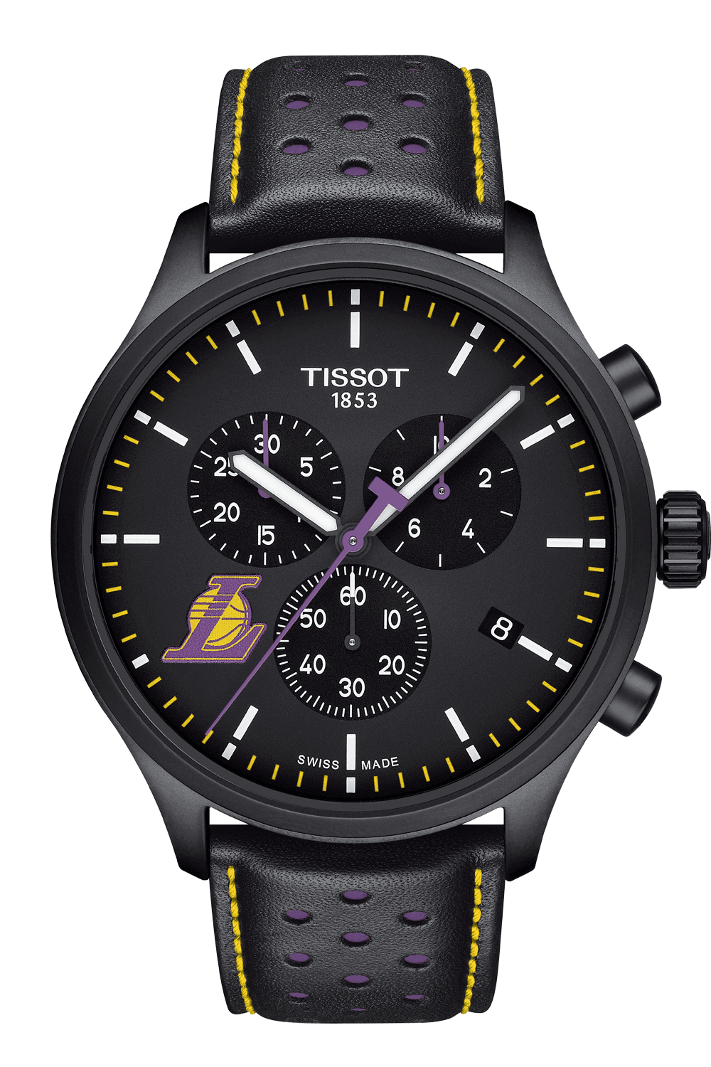 T1166173605103 CHRONOXL NBA PVD SS BK LTH BL LAKERS