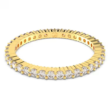 5656296-52 Vittore ring Round cut, White, Gold-tone finish Size 52